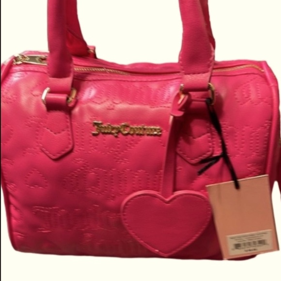 NWT JUICY COUTURE "FREE LOVE" Embossed Satchel - Picture 15 of 16